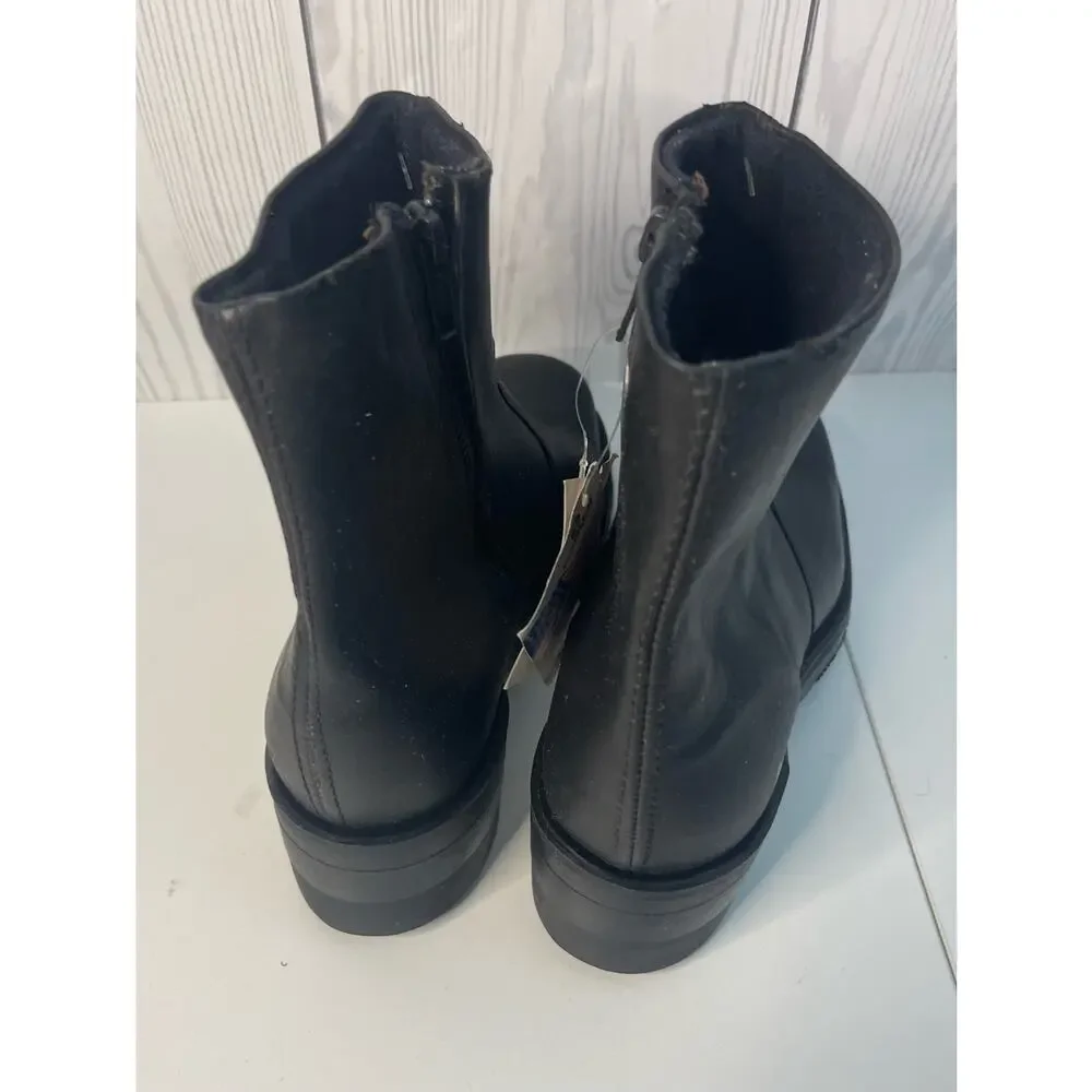 Men’s Double H Black Work Boot Poron Urethane Oil Resistant Size 7 (READ)